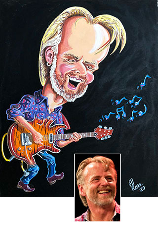 Geoff Achison - caricature acrylic on canvas