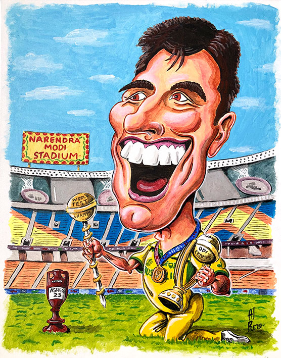 Captain Fantastic, Patrick Cummins caricature