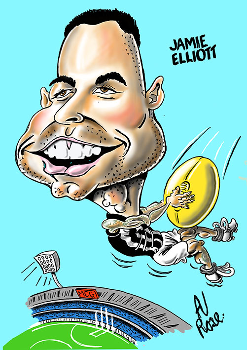 Jamie Elliott Poster -colour AFL poster