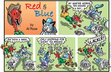 Red and Blue A5 Slacker